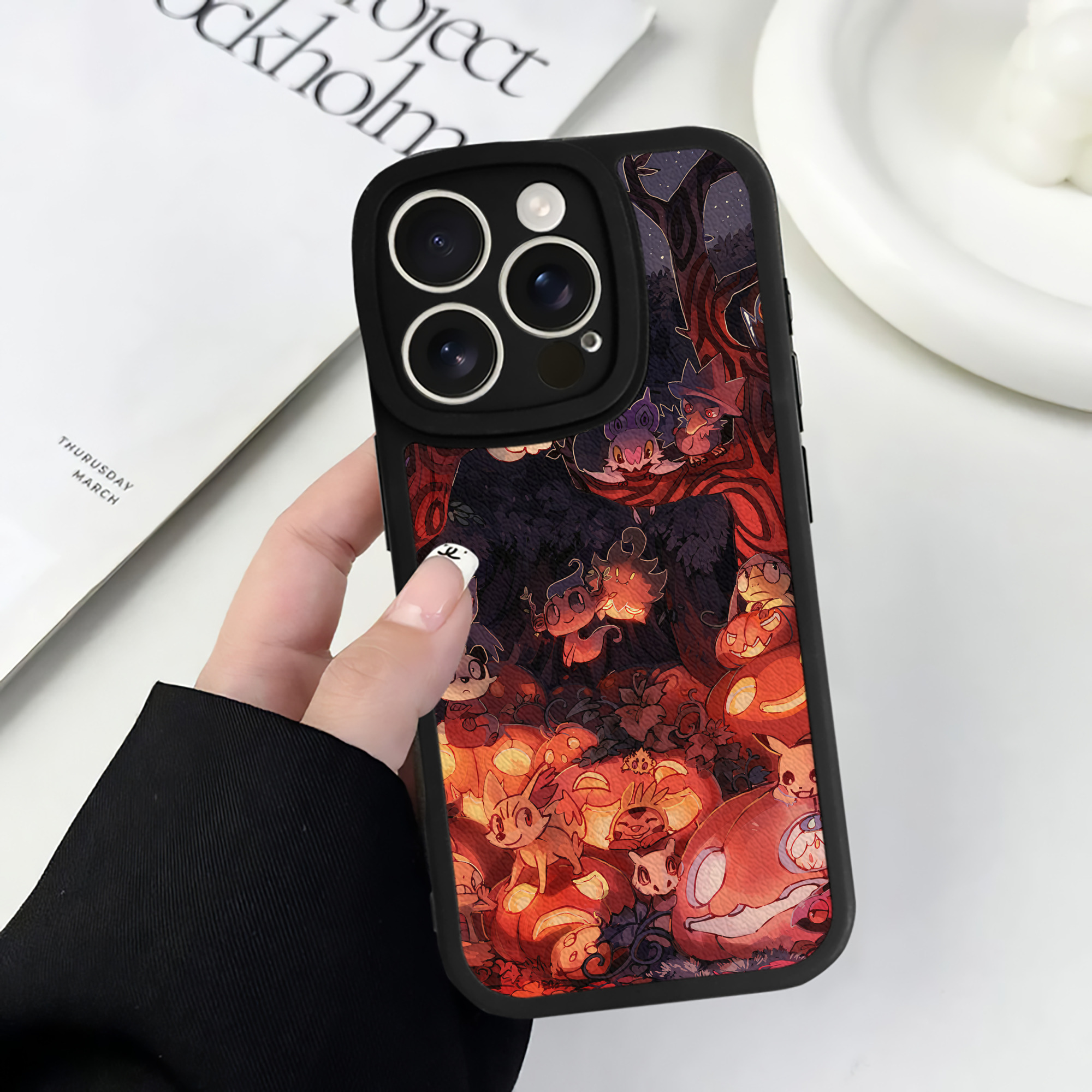 （画像用） ポケットモンスター Pokémon 【iPhone 16シリーズ対応】シリコンスマホケース（レザー調） 材質：シリコン